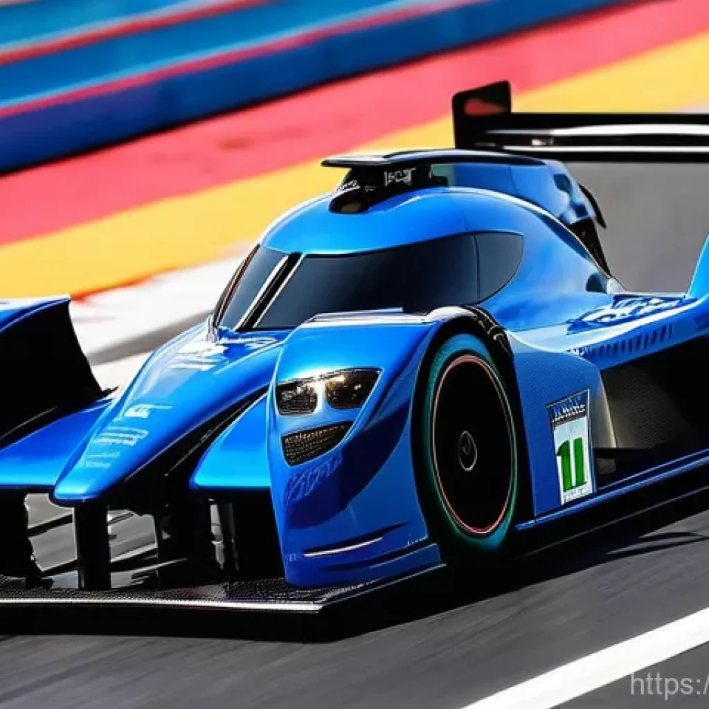 RC카의 속도별 성능 차이 - **Prompt 1: "A sleek, high-performance RC race car, built for extreme speed, blurring past the finis...